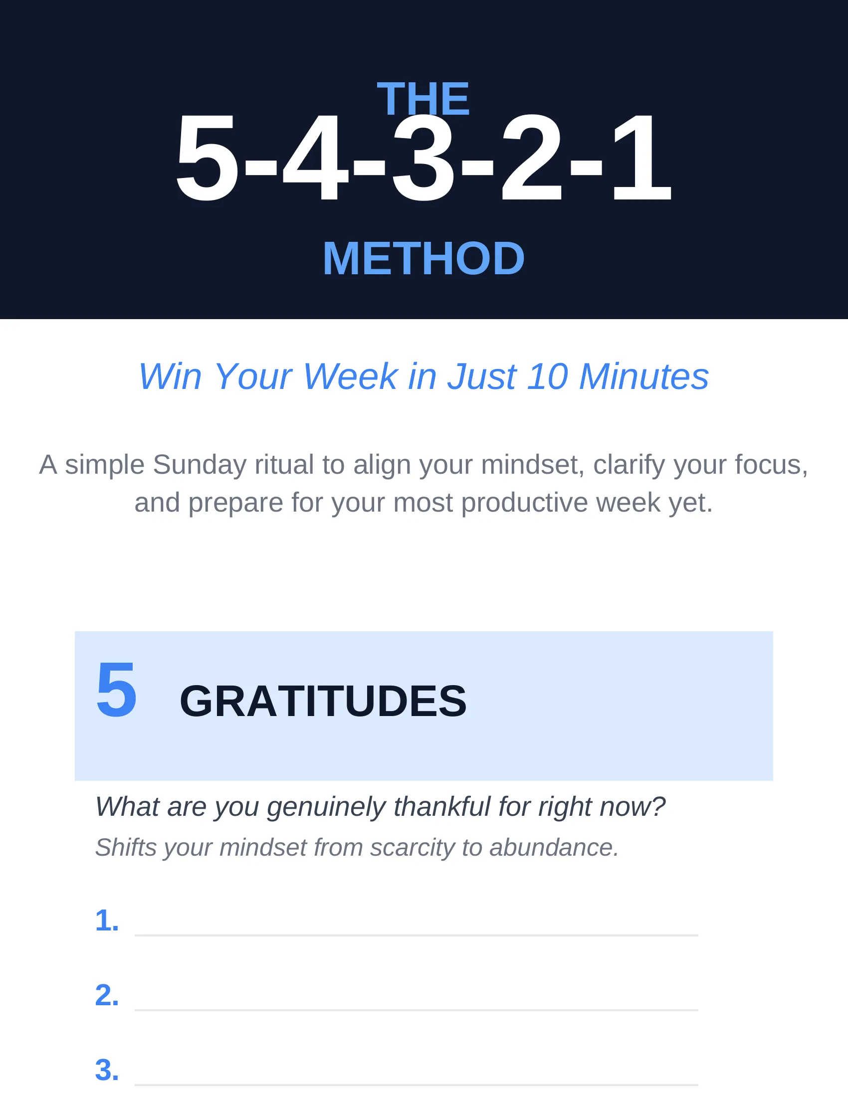 5-4-3-2-1 Method Guide Preview